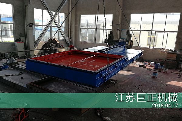方形擋板門(mén)（寬3m）已成型，后期噴漆展示圖