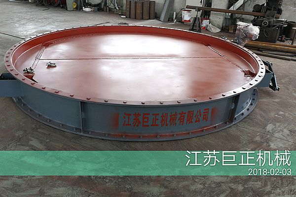 圓形擋板門（直徑270cm）完工了，準(zhǔn)備發(fā)往江西客戶